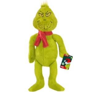 Jucarie din plus Grinch cu fular, 25/36 cm - Img 4