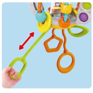 Jucarie Senzoriala Pentru Bebe Scutura Si Trage - Img 4