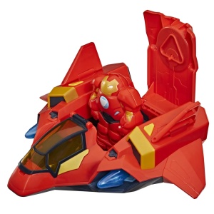 Marvel Iron Man Si Prietenii Sai Uimitori Set Armura Gigantica Iron Jet - Img 6