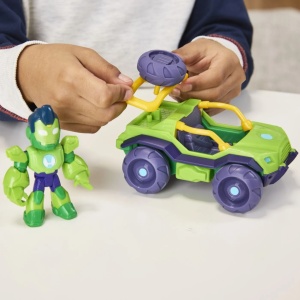 Marvel Iron Man Si Prietenii Sai Uimitori Set Vehicul Si Figurina Iron Hulk - Img 3