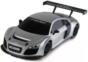 Masina Cu Telecomanda Audi R8 Argintiu Cu Scara 1 La 24 - Img 5