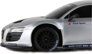 Masina Cu Telecomanda Audi R8 Argintiu Cu Scara 1 La 24 - Img 6
