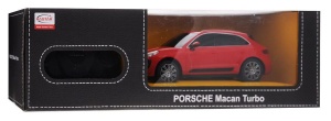 Masina Cu Telecomanda Porsche Macan Turbo Rosu Cu Scara 1 La 24