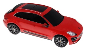 Masina Cu Telecomanda Porsche Macan Turbo Rosu Cu Scara 1 La 24