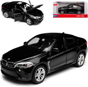 Masinuta Metalica Bmw X6M Negru Scara 1 La 24 - Img 3