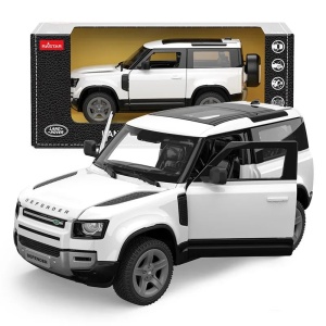 Masinuta Metalica Land Rover Defender 90 Alb Scara 1 La 24