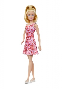 Papusa Barbie Fashionista Blonda Cu Parul Prins In Coada - Img 4