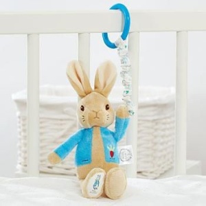 Peter Rabbit | Jucarie atasabila din plus cu vibratii, 22 cm - Img 3
