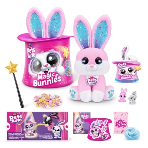 Pets Alive - Jucarie de plus interactiva cu accesorii surpriza, Iepurasul Magician - Img 4