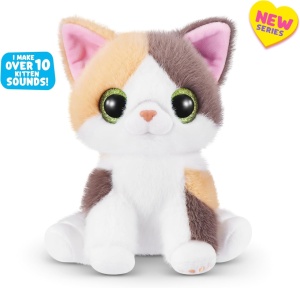 Pets Alive - Jucarie de plus interactiva pisica cu accesorii supriza, Smitten Kittens, Seria 2 - Img 3