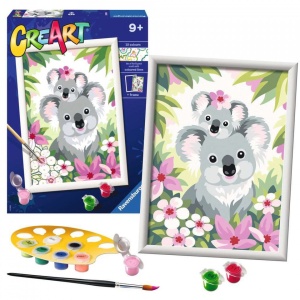 Pictura pe numere - Koala Cu Pui - Img 3