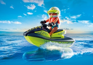 Playmobil-BARCA DE SALVARE CU SCUTER ACVATIC - Img 4