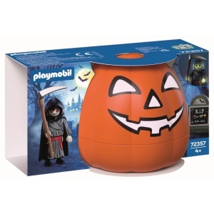 Playmobil - Dovleac de Halloween si Figurina moartea cu coasa - Img 3