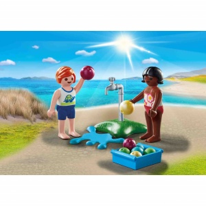 Playmobil - Figurine Copii Cu Baloane De Apa - Img 2