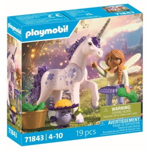Playmobil - Jucarie de rol Figurina de colectie unicornul Lucky Lavender si zana - Img 2