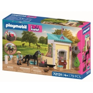 Playmobil - Jucarie de rol Grajd mic cu potcovar - Img 4