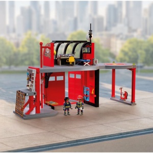 Playmobil - Jucarie de rol Statie mare de pompieri - Img 4