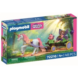 Playmobil - Jucarie de rol Unicorn cu trasura zanei - Img 3