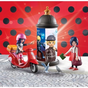 Playmobil - Miraculous Plimbare cu scuterul prin Paris - Img 4