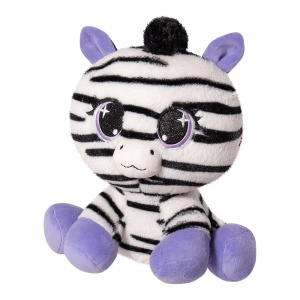 Plus Pisica Imprimeu Zebra Mov Lula 25Cm