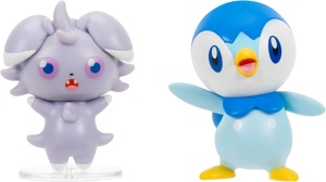 Pokemon - Set 2 figurine de actiune, (Espurr & Piplup)