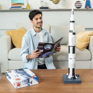 Puzzle 3d Ravensburger, Apollo Saturn V 440 Piese - Img 4