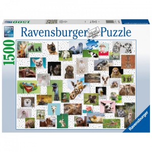 Puzzle Colaj Cu Animale, 1500 Piese - Img 5