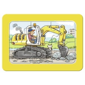 Puzzle Excavator, Tractor Si Basculanta, 3X6 Piese - Img 5