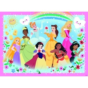 Puzzle printesele disney 100 piese starline cu sclipici - Img 2