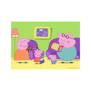Puzzle Purcelusa Peppa, 2X12 Piese - Img 3