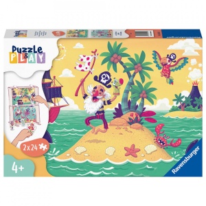 Puzzle Si Joc Aventura Piratilor, 2X24 Piese - Img 2