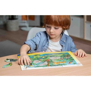 Puzzle Tip Rama Animale In Jungla, 11 Piese - Img 2
