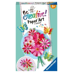Ravensburger - Be Creative Set mini de creatie flori si fluturi din hartie - Img 3