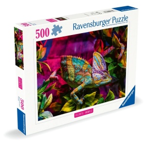 Ravensburger - Puzzle animale colorate cameleon 500 piese - Img 2