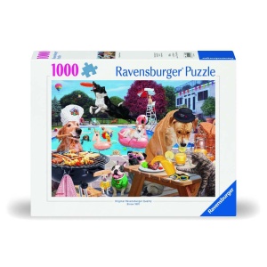 Ravensburger - Puzzle catei la piscina 1000 piese design nou