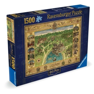 Ravensburger - Puzzle harta castelul Hogwarts 1500 piese design nou - Img 3