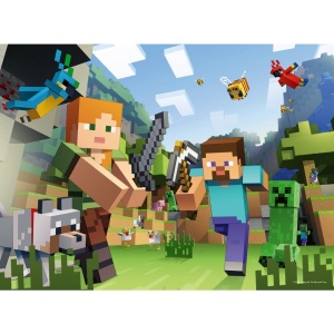 Ravensburger - Puzzle Minecraft 100 piese XXL - Img 3