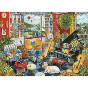 Ravensburger - Puzzle sala de muzica 500 piese design nou - Img 2