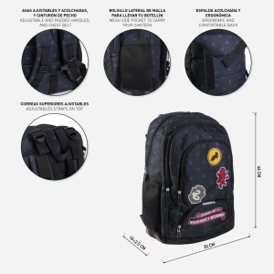 Rucsac Harry Potter Hogwarts Navy, 30x18x46 cm - Img 8