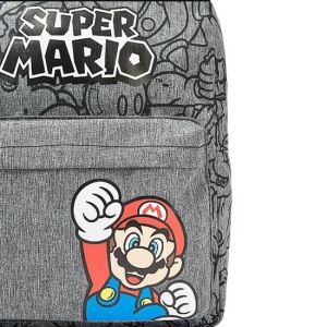 Rucsac Super Mario cu buzunar frontal, 32x25x10 cm - Img 3