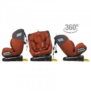 Scaun auto rotativ 0-36 kg Coccolle Atira Cinnamon brown - Img 2