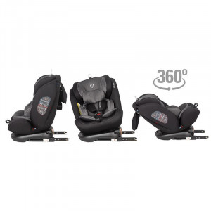 Scaun auto rotativ cu isofix grupa 0-36 kg Coccolle Nova Diamond Black - Img 3