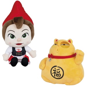 Set 2 jucarii din plus Juliete 28 cm & Lucky Cat 21 cm, Sherlock Gnomes - Img 2