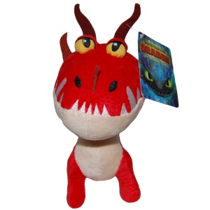 Set 2 jucarii din plus Toothless 25 cm si Monstrous Nightmare 20 cm, How to train your dragon - Img 4