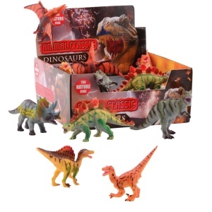 Set 6 figurine dinozauri din cauciuc, diverse modele, 13 - 17 cm - Img 2