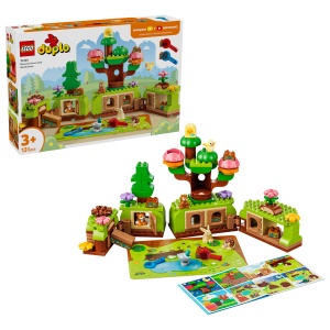 Set Jucarii LEGO DUPLO® - Pădurea descoperirilor cu animale sălbatice (10480)