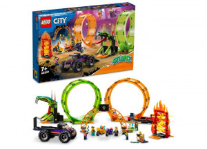Set LEGO City - Arena cu bucla dubla (60339) - Img 1