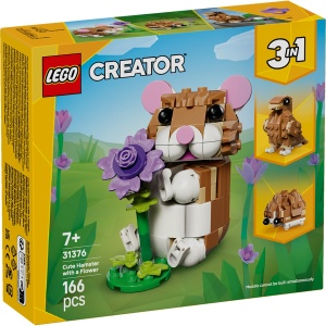 Set LEGO Creator - Hamster adorabil cu o floare (31376) - Img 2
