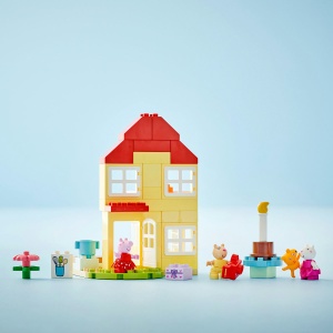 Set LEGO DUPLO - Purcelusa Peppa si casa aniversara (10433) - Img 5