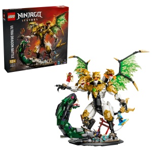 Set LEGO Ninjago - Impresionanta bătălie a dragonului (71872)